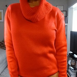 LDS Cowlneck Sweater - Red